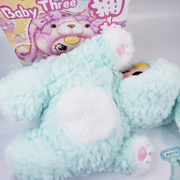 Baby Three 400% Hugging Baby bobo backpack plushie authentic - Picture 2 of 10